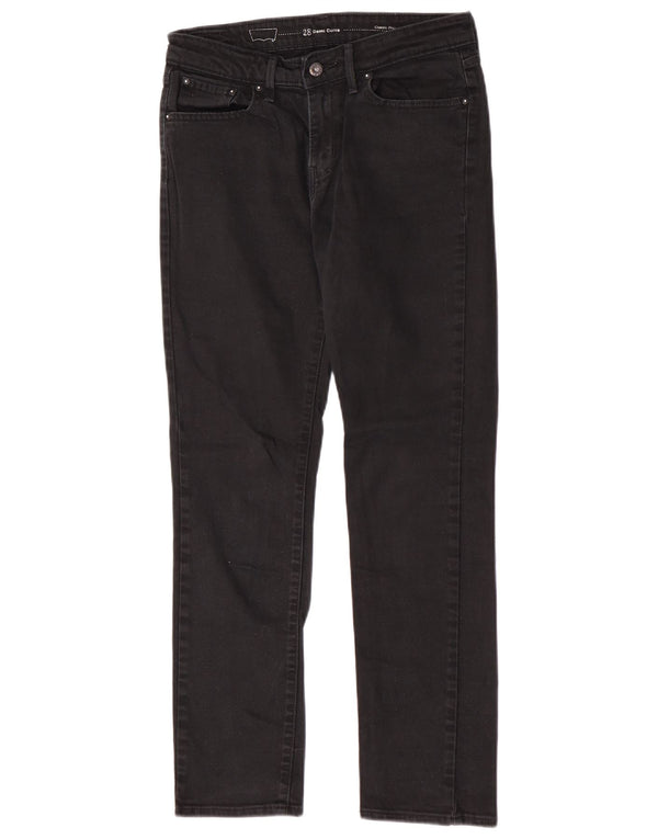 Levi's Damen Demi Curve Classic Rise Slim Jeans W28 L29 Schwarz Baumwolle