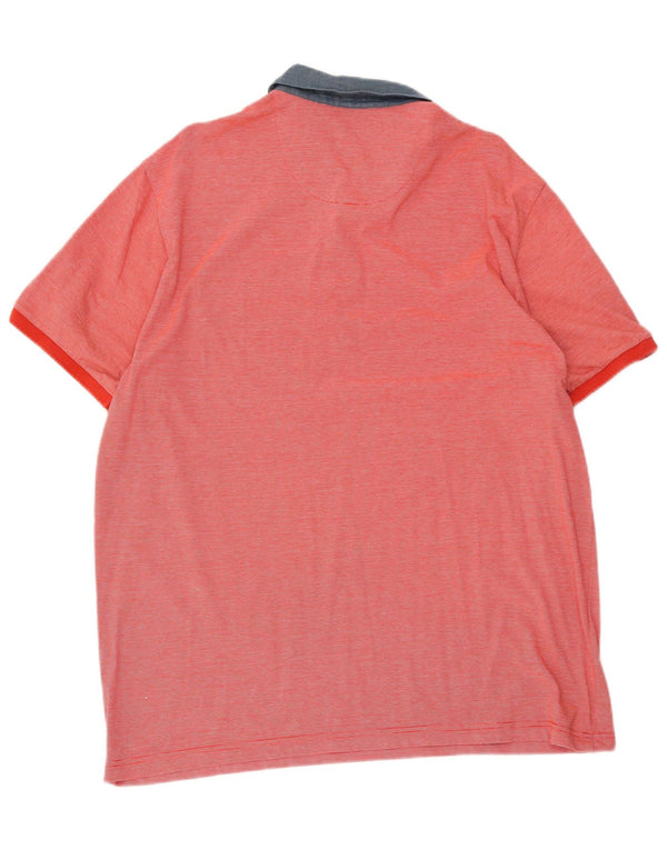 Penguin Herren Poloshirt XL Roter Nadelstreifen
