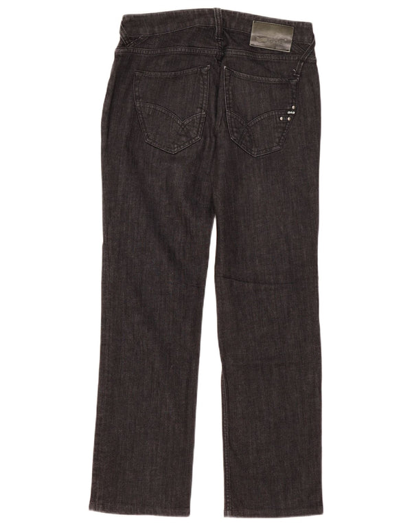 Gas Damen Straight Jeans W30 L30 Graue Baumwolle