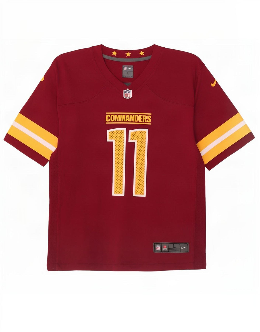 Nike Herren Washington Commanders Grafik-T-Shirt-Oberteil, Größe L, Burgunderrot
