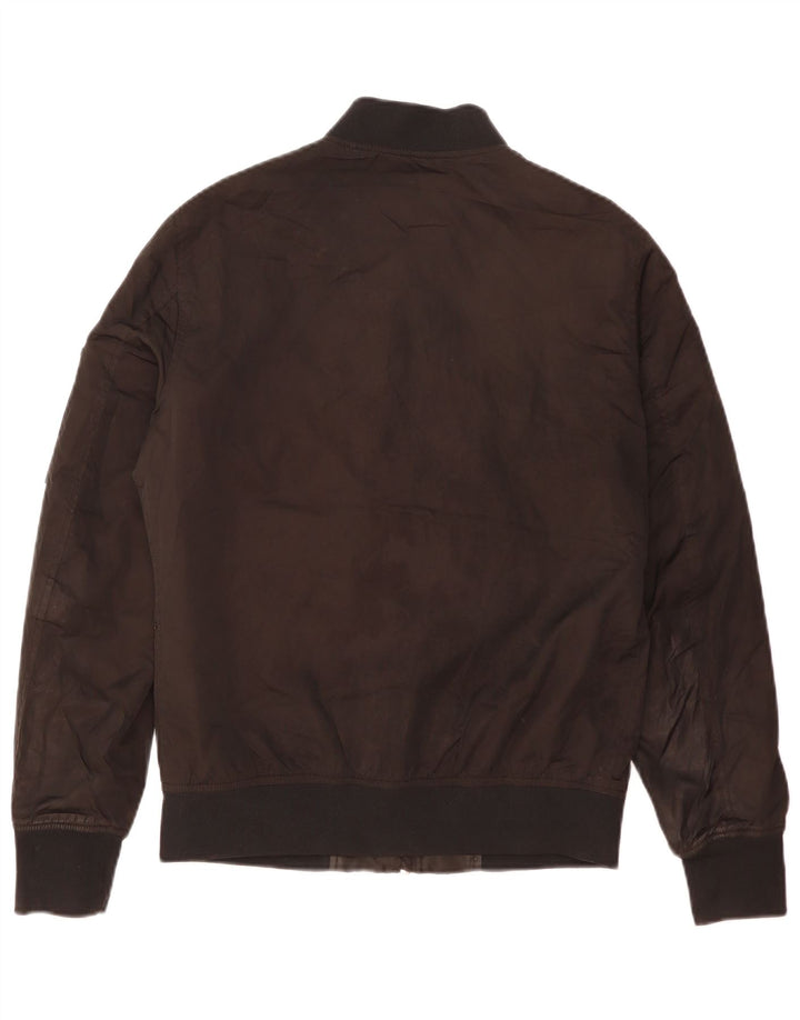 Zara Herren Bomberjacke UK 38 Mittelschwarzes Colourblock-Polyester