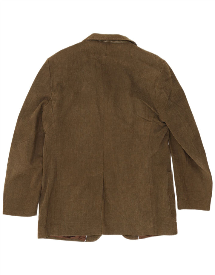 Henry Cottons Herren-Blazer mit 3 Knöpfen, IT 54, 2XL, Khaki, Baumwolle