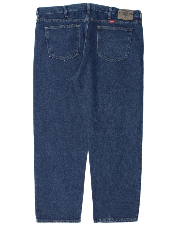 Wrangler Herren Straight Jeans W40 L30 Marineblaue Baumwolle