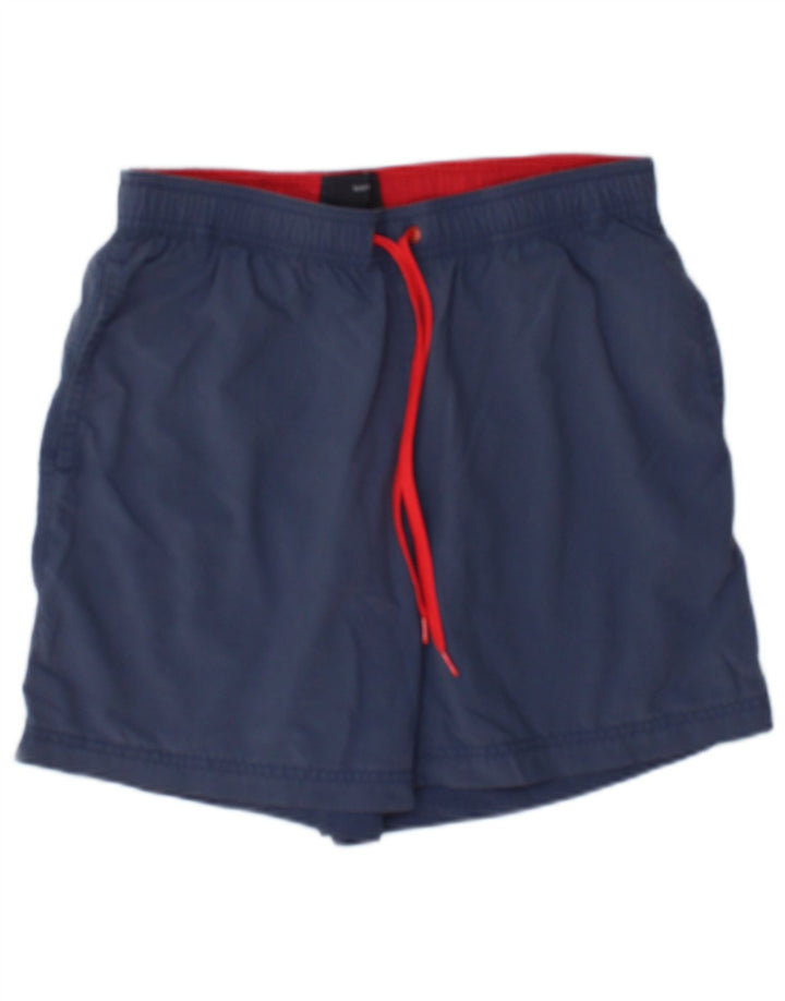 Tommy Hilfiger Herren-Badeshorts mit schmaler Passform, Mittelblau, Farbblock