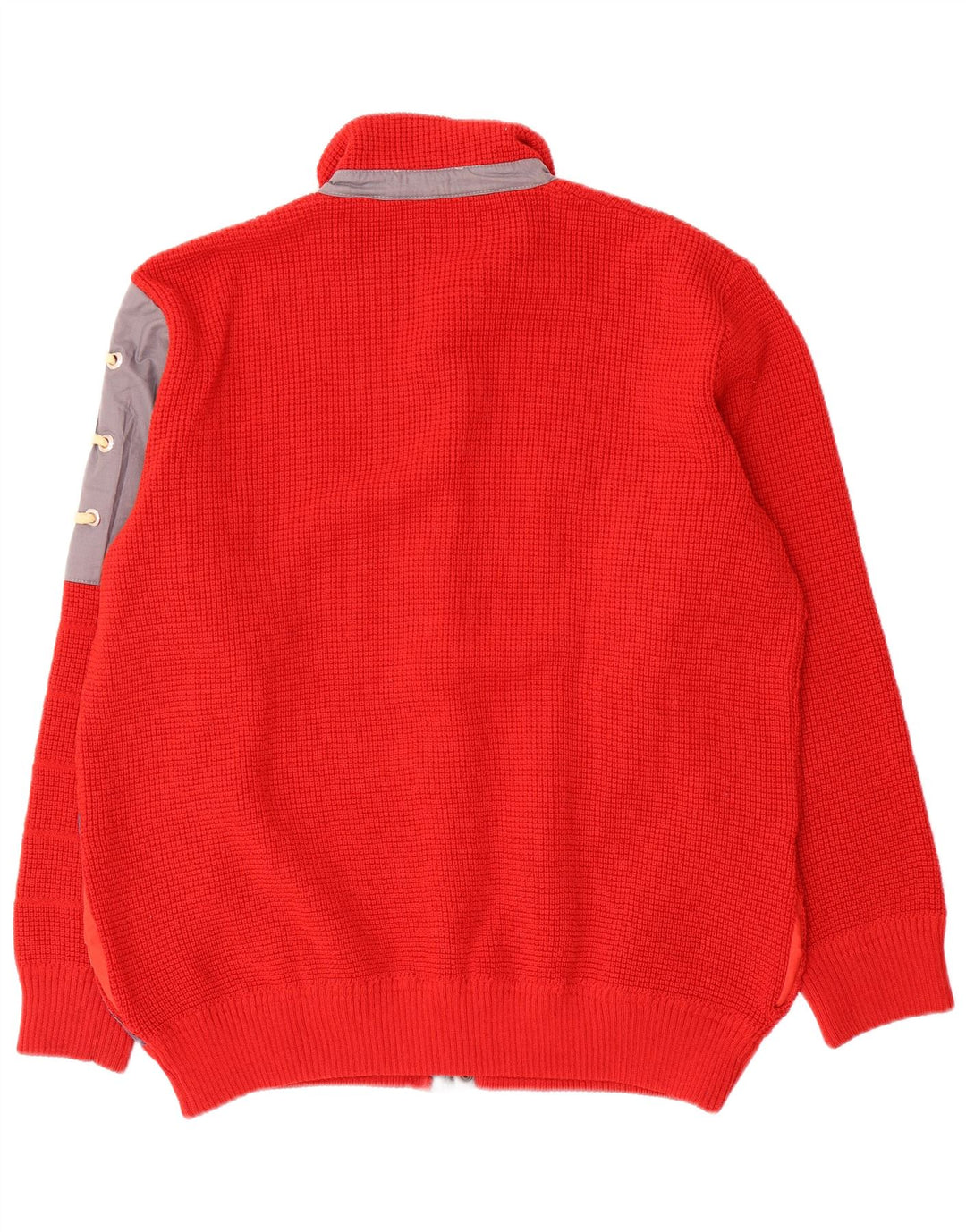 Azzurra Herren-Cardigan mit normaler Passform, Größe L, Rot, Farbblock
