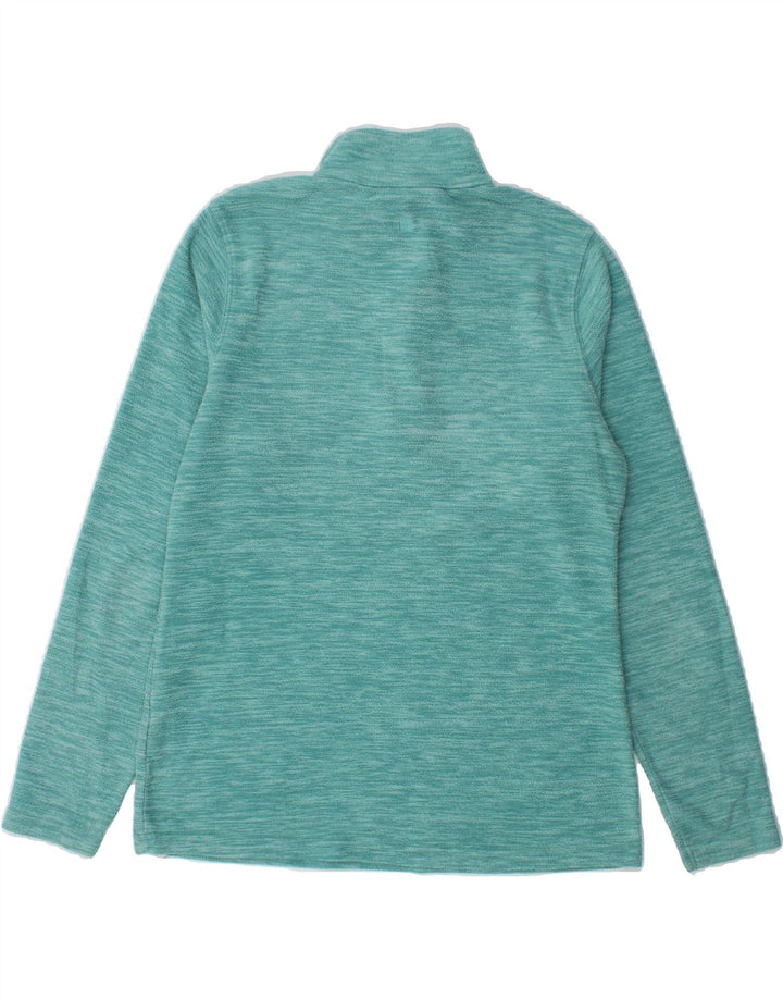 MOUNTAIN WAREHOUSE Womens Zip Neck Fleece Jumper UK 12 Medium  Turquoise Vintage Mountain Warehouse and Second-Hand Mountain Warehouse from Messina Hembry 