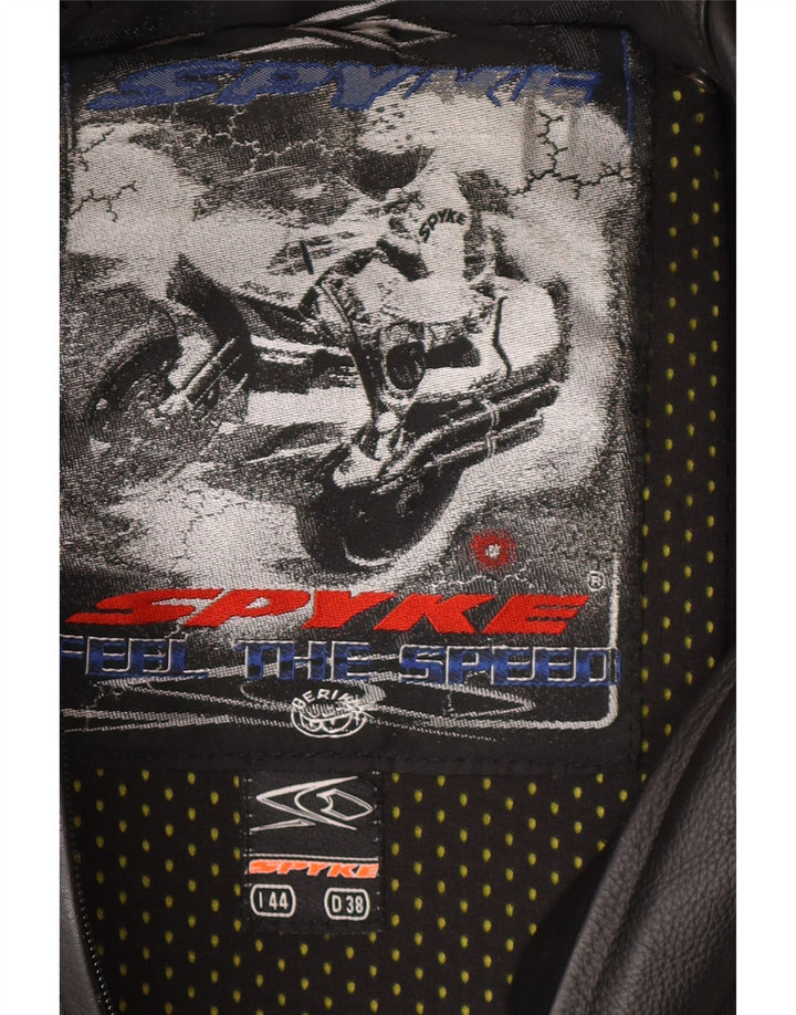 Spyke Damen-Lederoverall IT 44 Mittelschwarzes Leder-Motorrad