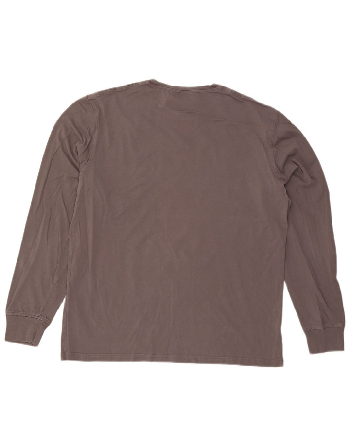 Massimo Dutti Herren Top Langarm XL Grau Baumwolle