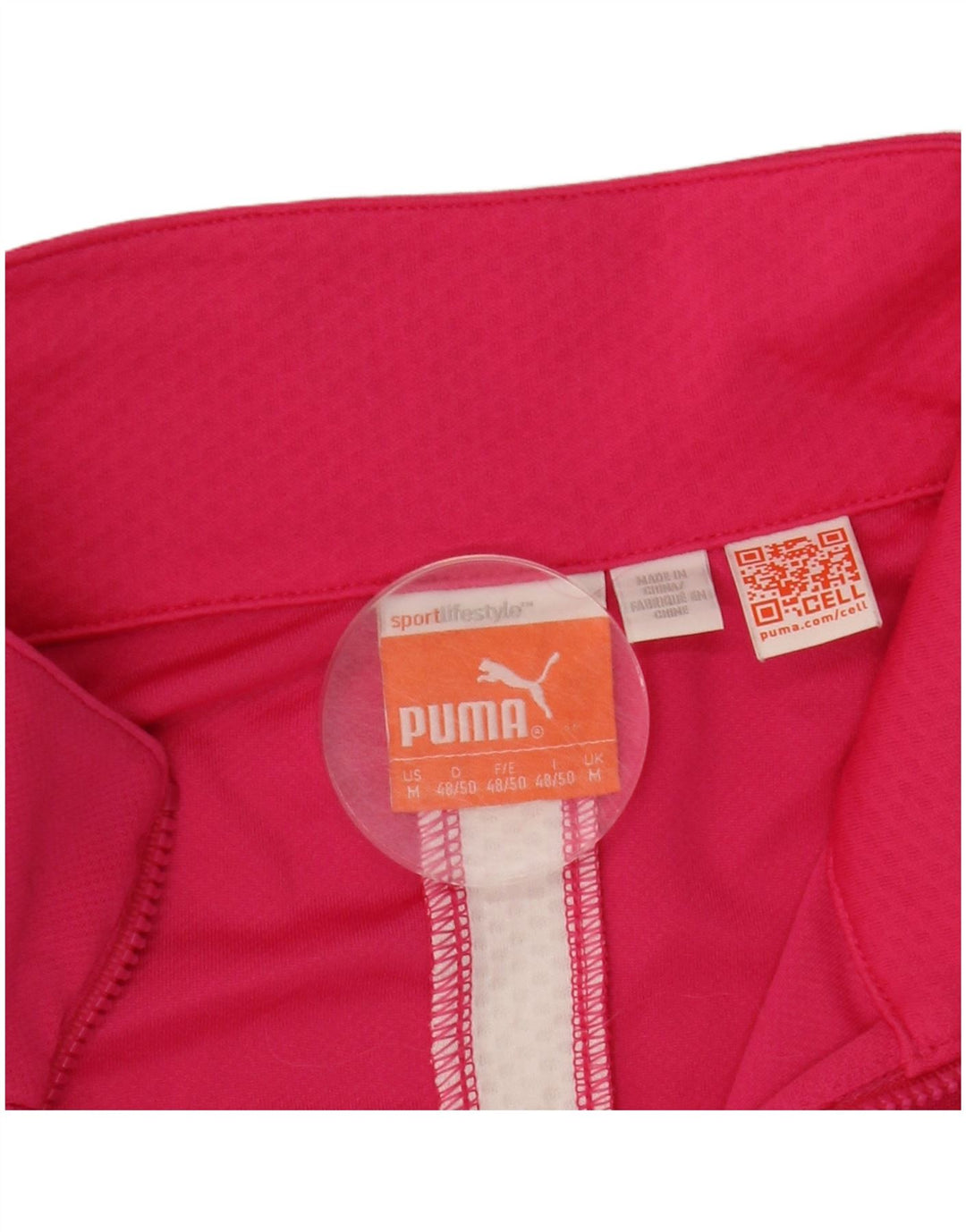 Puma Damen-Trainingsanzug mit Reißverschluss, übergroß, Gr. 14, Mittelrosa
