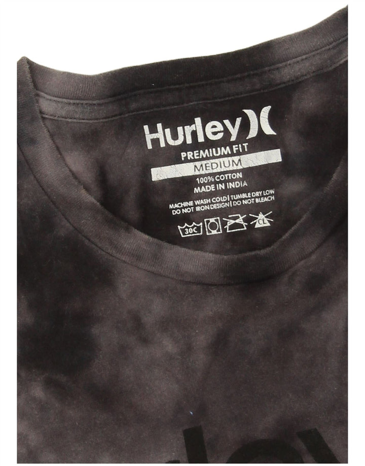 Hurley Herren-T-Shirt mit Grafik, Mittelschwarz, Batik-Baumwolle