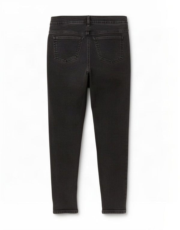 Marks & Spencer Damen Crop Jegging Jeans UK 14 Medium W30 L25 Schwarze Baumwolle