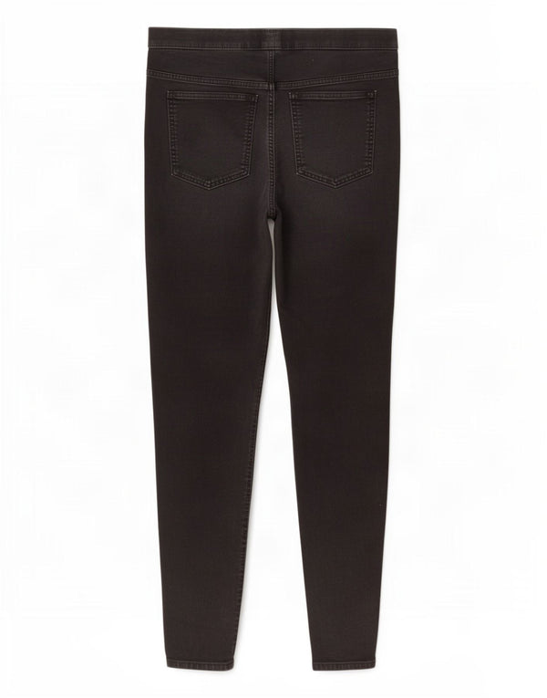 Marks & Spencer Damen Jegging-Jeans UK 16 Large W34 L29 Schwarze Baumwolle