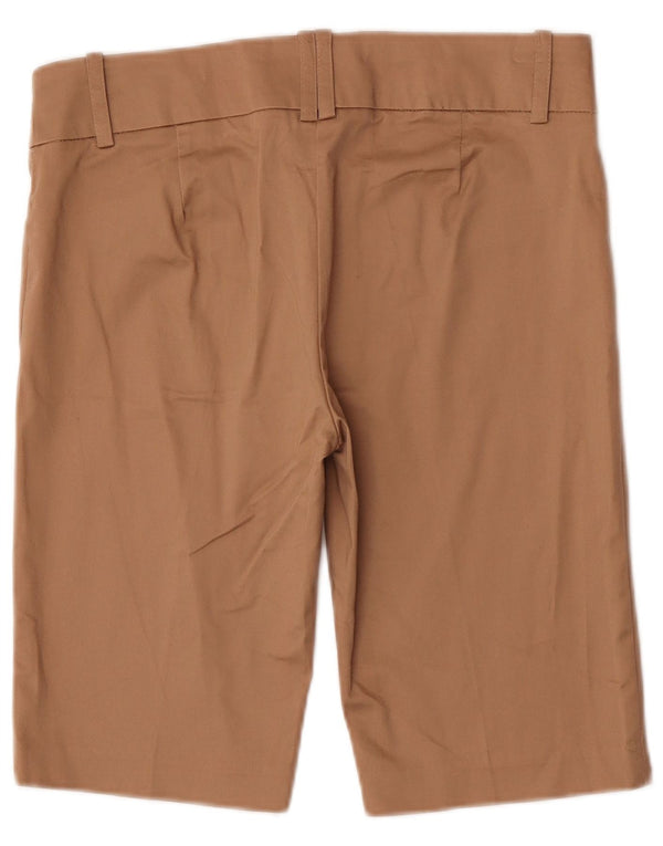 Zara Damen Freizeitshorts EU 40 Medium W30 Braune Baumwolle