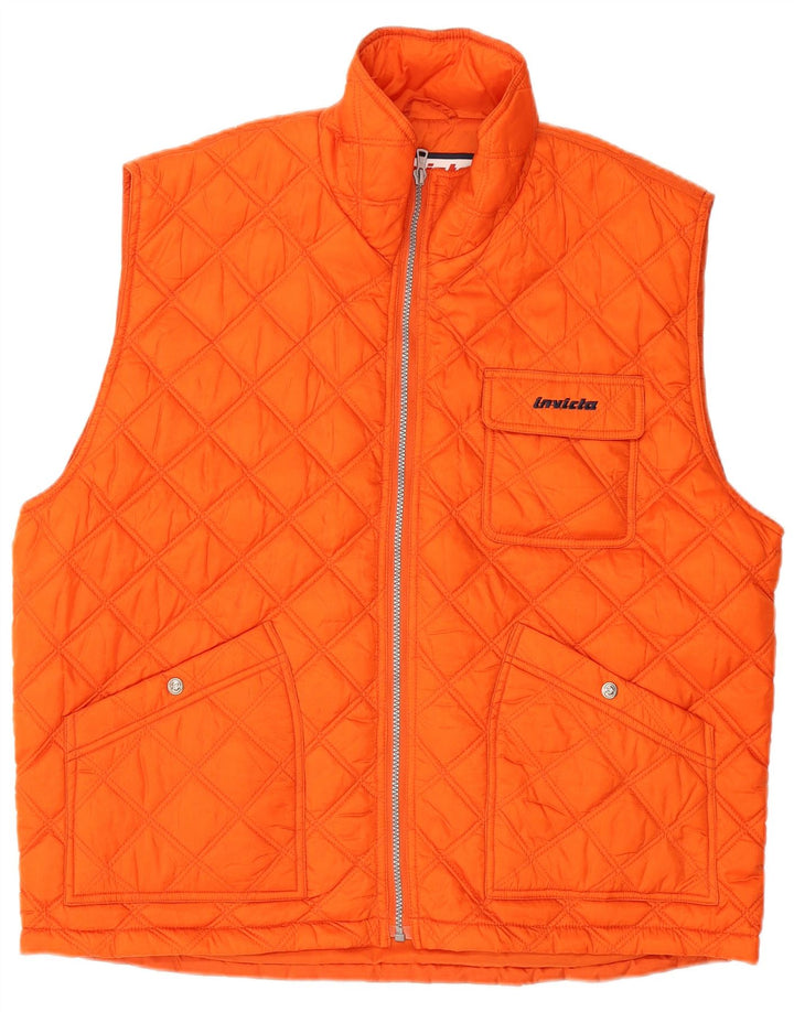 INVICTA Herren Steppweste UK 42 XL Orange Polyamid