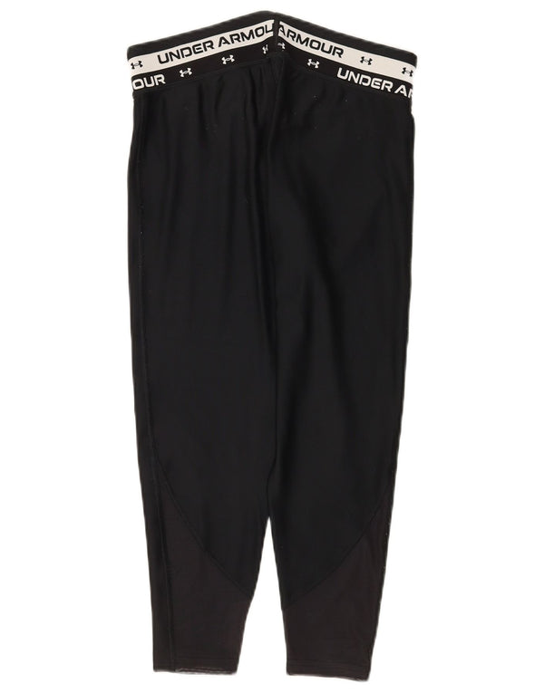 Under Armour Mädchen-Leggings mit Grafik, 11–12 Jahre, Größe L, schwarzes Polyester