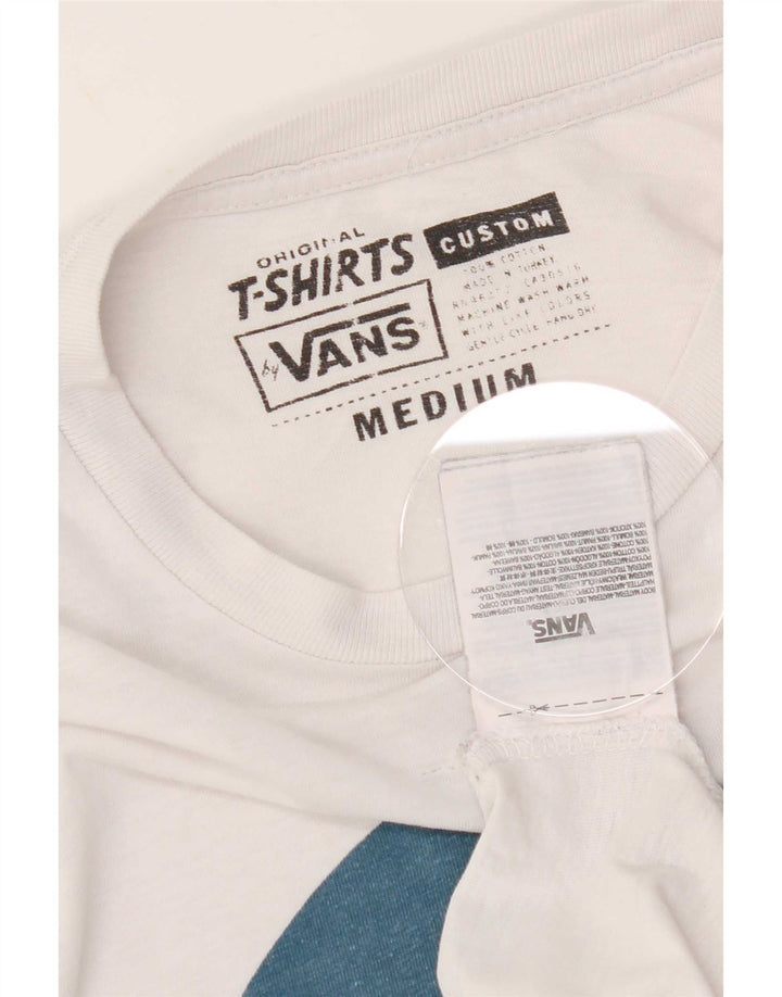 Vans Herren-T-Shirt mit Grafik, mittelweiße Baumwolle