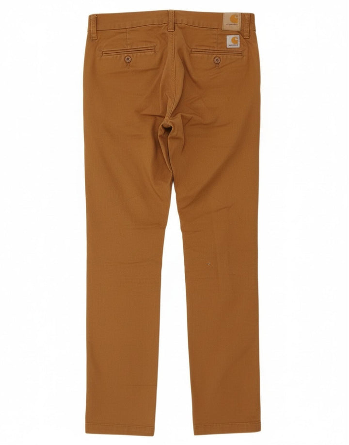 Carhartt Herren Sid Slim Chinohose W29 L32 Beige Baumwolle