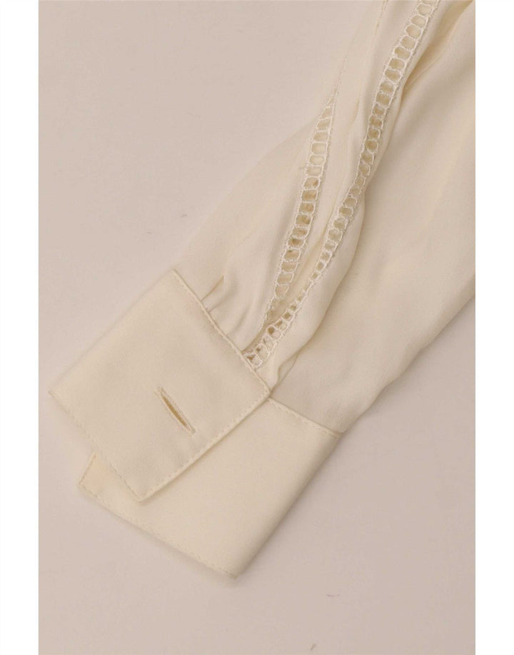 Maria Grazia Severi Damen Hemdbluse IT 42 Medium Off White Acetate