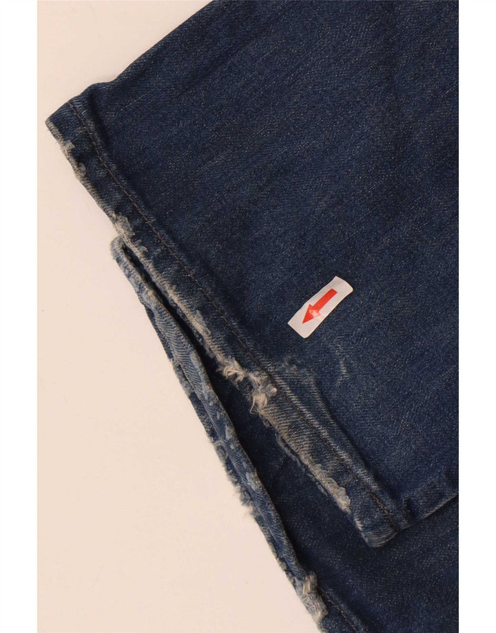 Diesel Damen Schlagjeans W26 L32 Blaue Baumwolle