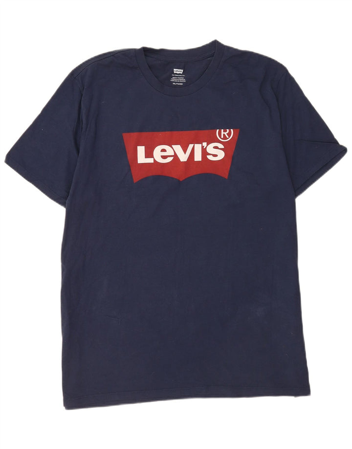 Levi's Herren-T-Shirt mit Grafik, 2XL, Marineblau, Baumwolle