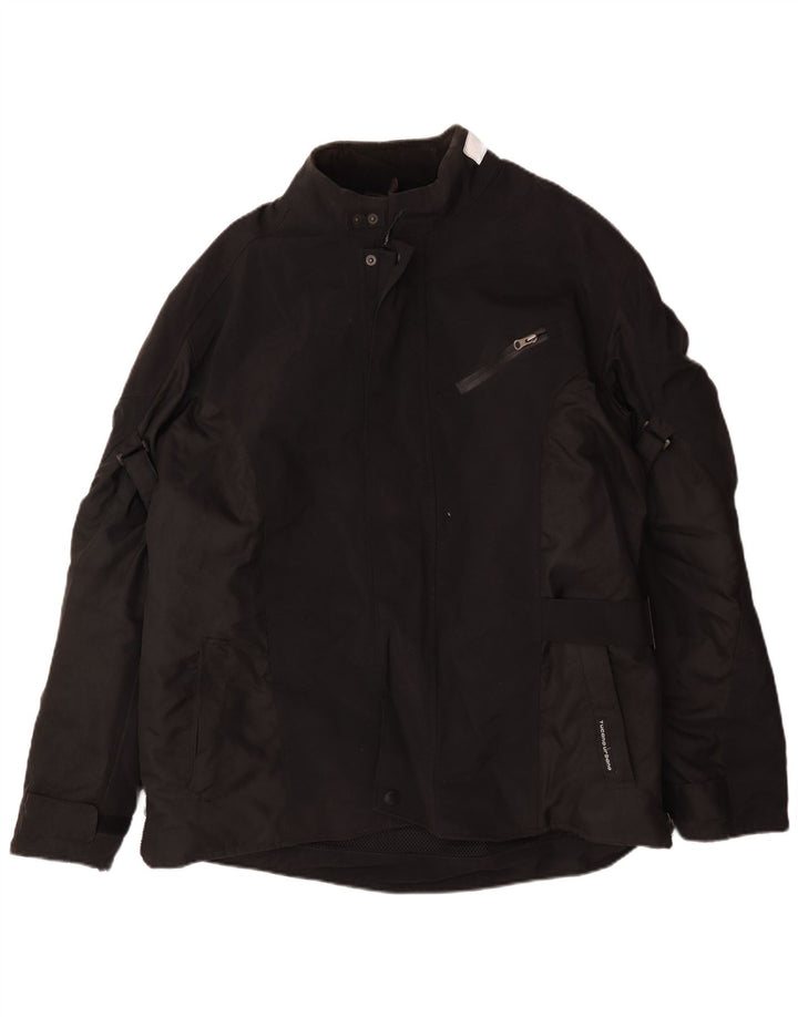 TUCANO URBANO Herren Racer Jacke UK 44 2XL Schwarz Polyester