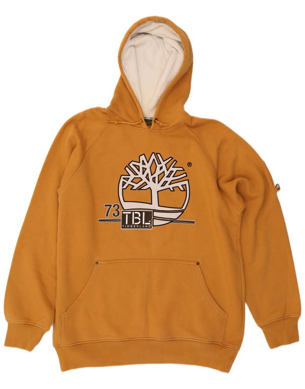 Timberland Herren Graphic Hoodie Pullover Große gelbe Baumwolle