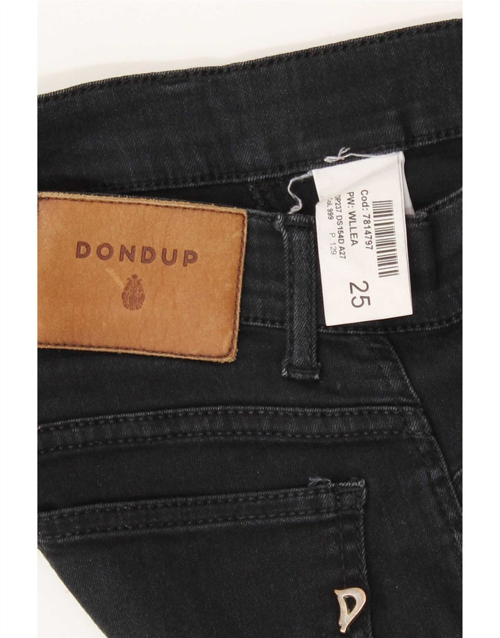 Dondup Damen Skinny Jeans W25 L27 Graue Baumwolle