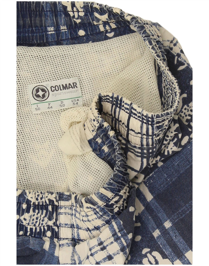 Colmar Herren Badeshorts IT 50 Large Blau Patchwork Baumwolle