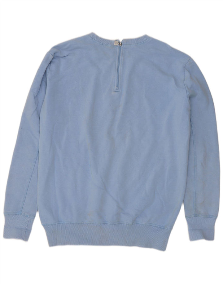 Ellesse Womens Graphic Oversized Sweatshirt Pullover UK 10 Small Blau Baumwolle
