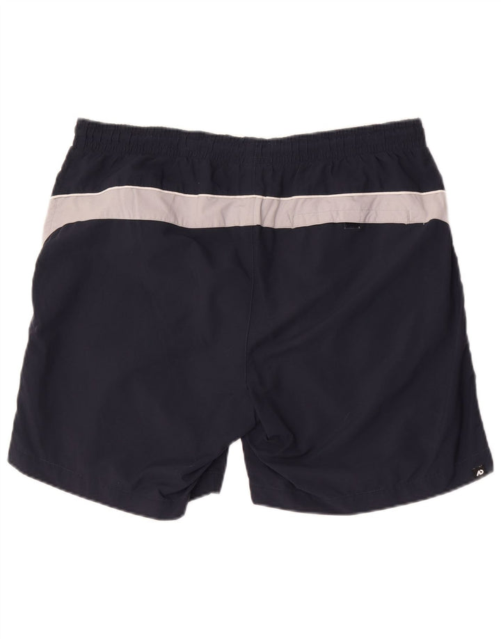 Nike Herren-Badeshorts, groß, marineblaues Colourblock-Nylon