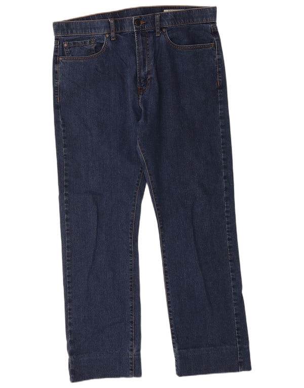 Marks & Spencer Damen Regular Straight Jeans W36 L29 Blaue Baumwolle