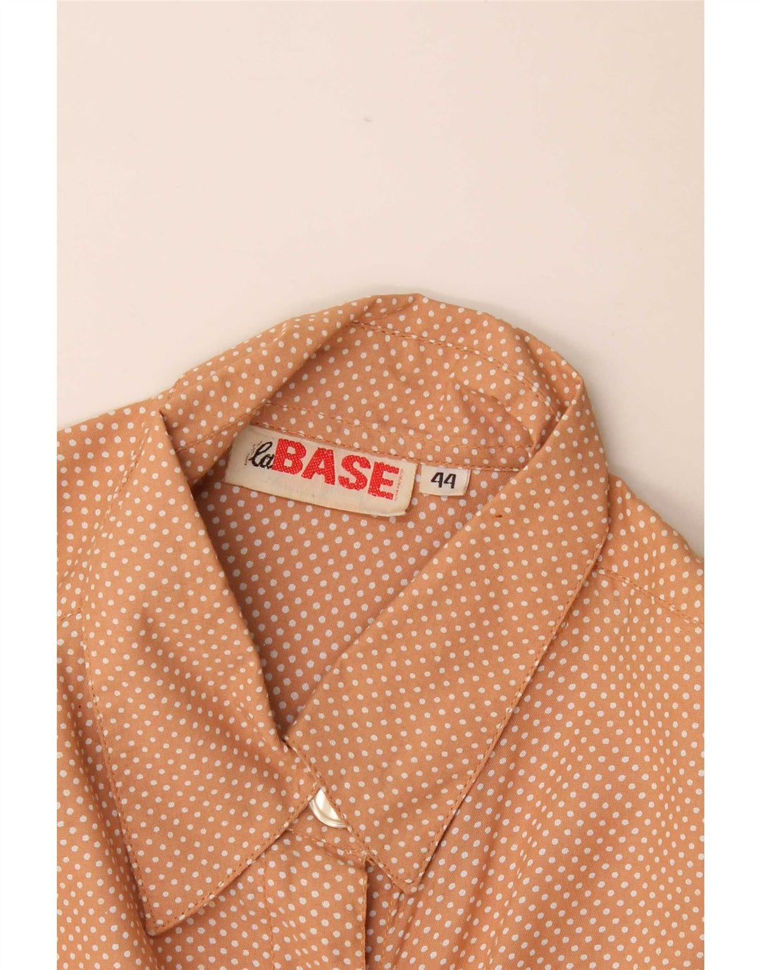 Vintage Damen Kurzarmshirt IT 44 Mittelorange gefleckt