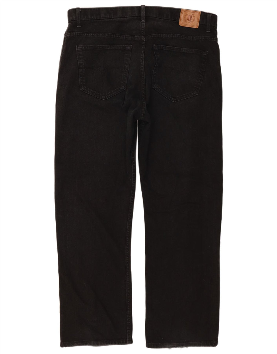 Marks & Spencer Herren Blue Harbor Straight Jeans W36 L29 Schwarze Baumwolle
