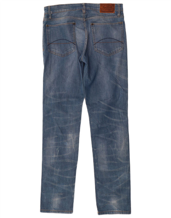 Fat Face Herren Slim Jeans W32 L32 Blaue Baumwolle
