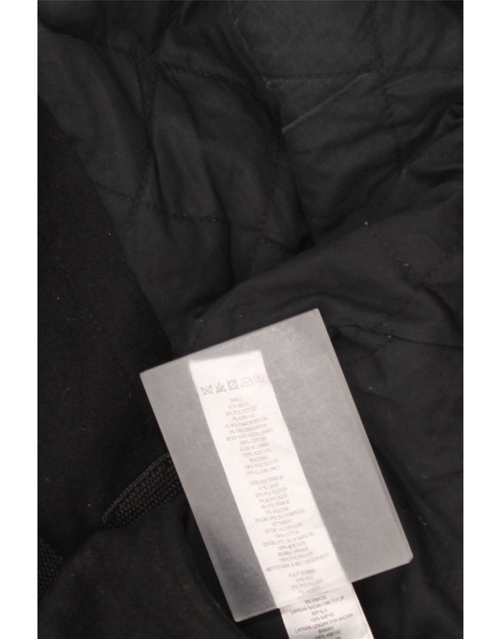 French Connection Herren Pea Coat UK 40 Große schwarze Wolle