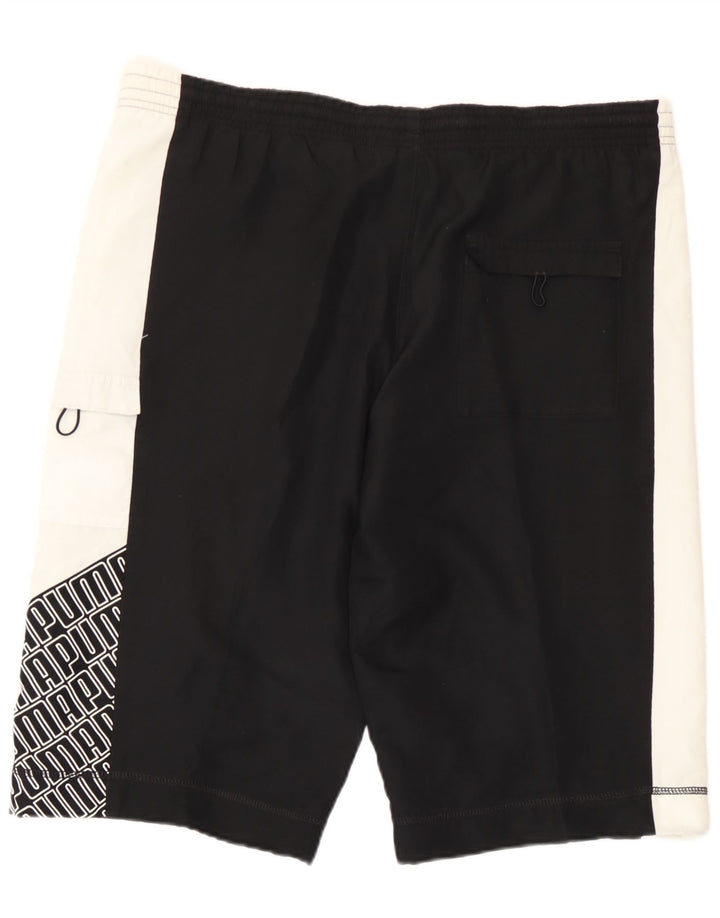 Puma Herren Graphic Sport Shorts Mittelschwarz Farbblock