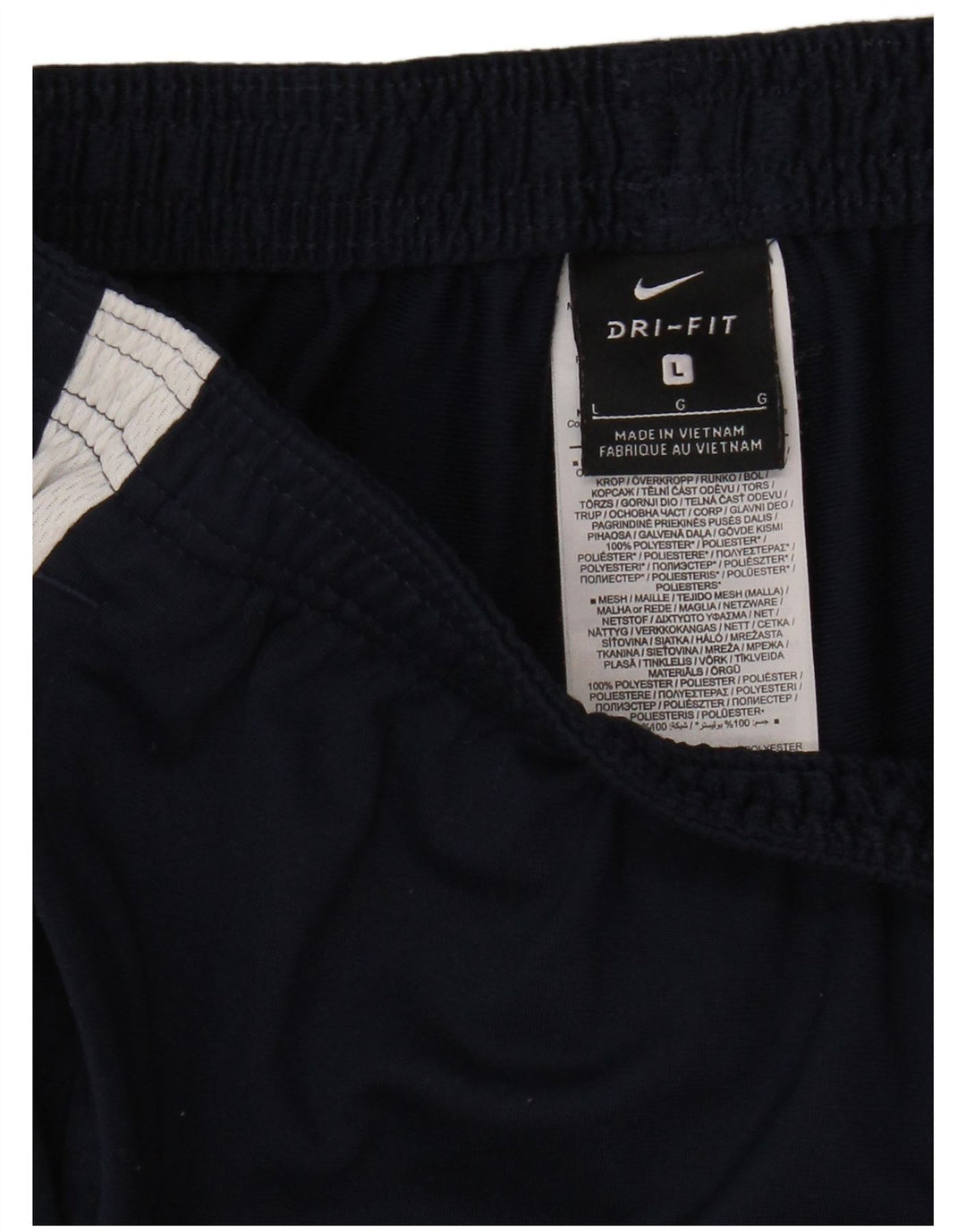 Nike Herren Dri Fit Trainingshose, groß, marineblau, Farbblock-Polyester