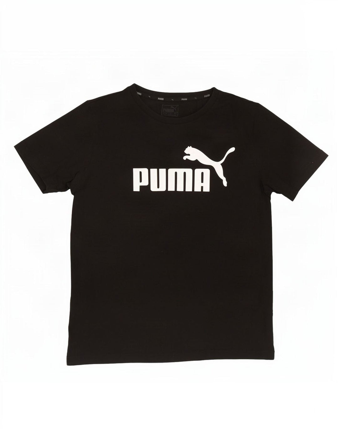 Puma Herren Grafik T-Shirt Top Mittelschwarz Baumwolle