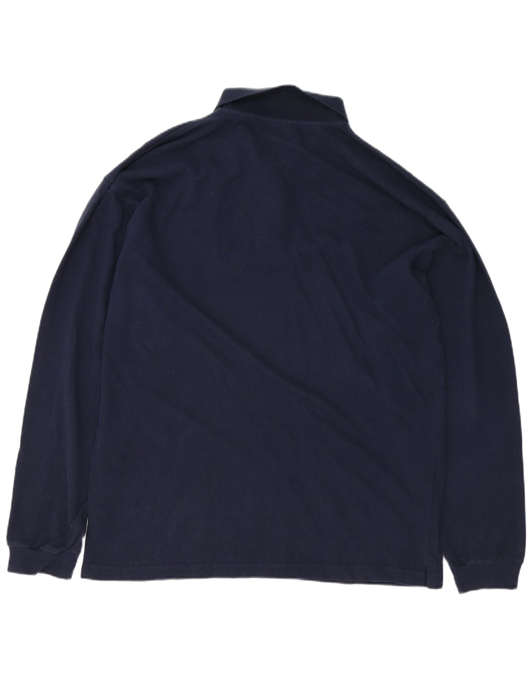 CHAMPION Herren-Langarm-Poloshirt 2XL aus marineblauer Baumwolle