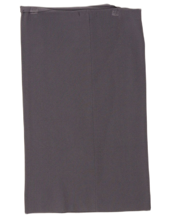 Calvin Klein Jeans Damen-Rock mit hoher Taille, gerader Rock, XL, W30, graue Viskose