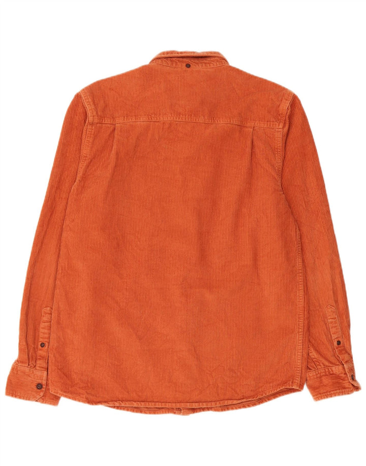 Element Herren Cordhemd Small Orange Baumwolle