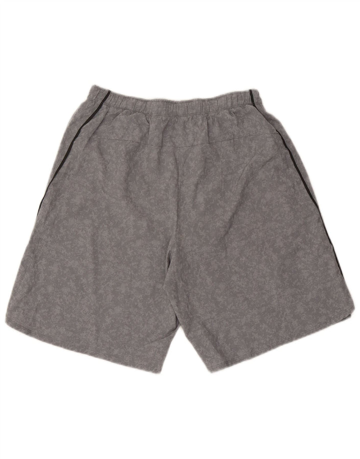 Asics Herren Sportshorts mittelgraues Camouflage-Polyester