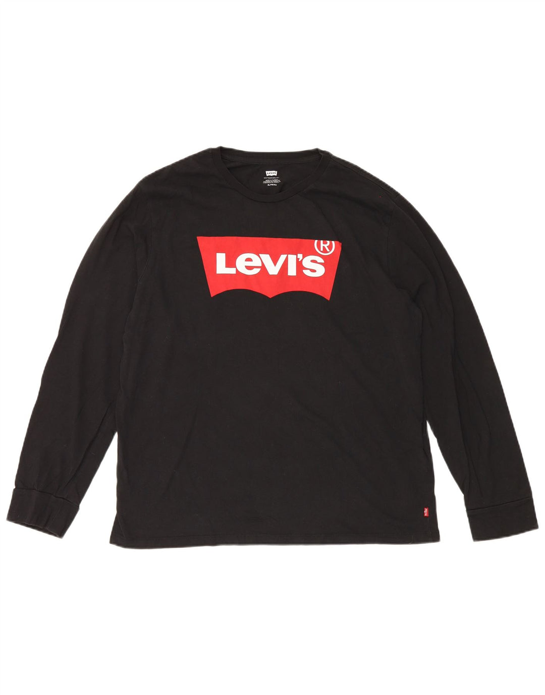 Levi's Herren Graphic Top Langarm XL Schwarz Baumwolle