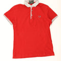 Fred Perry Herren Rugby-Poloshirt, große rote Baumwolle