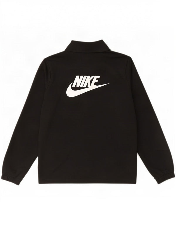 Nike Jungen-Trainingsanzugoberteil mit Grafik, 12–13 Jahre, Größe L, Schwarz, Polyester