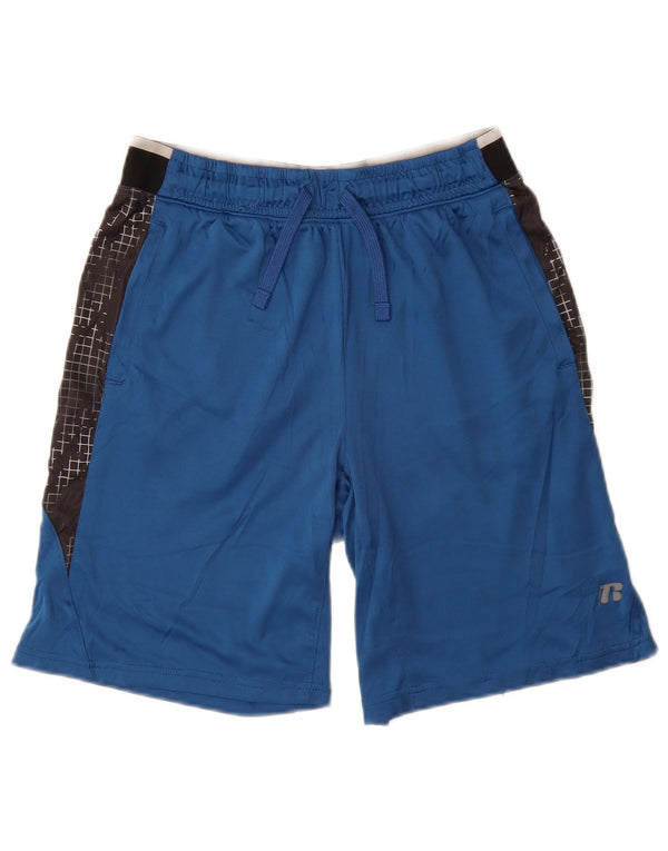 Russell Athletic Sportshorts für Jungen, 14–15 Jahre, XL, Blau, Farbblock