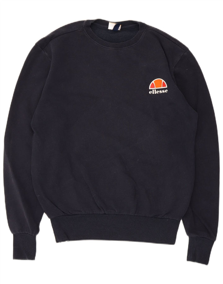 Ellesse Herren-Sweatshirt-Pullover, klein, marineblau, Baumwolle