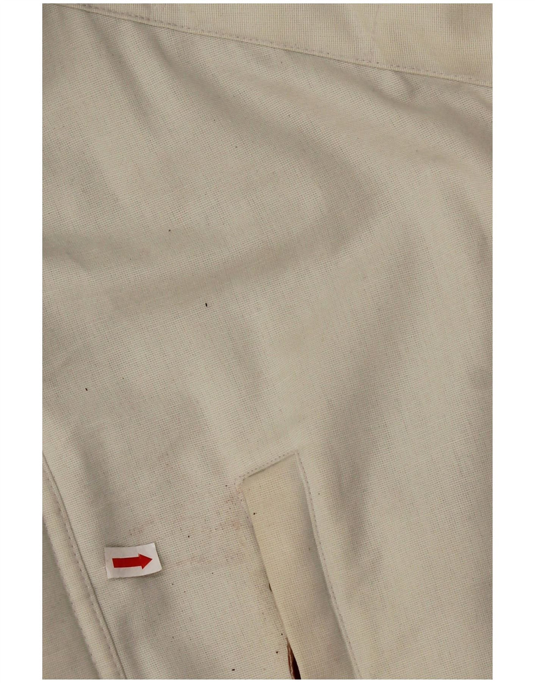 Stratos Herren-Windbreakerjacke mit Kapuze, UK 42, XL, weiße Baumwolle