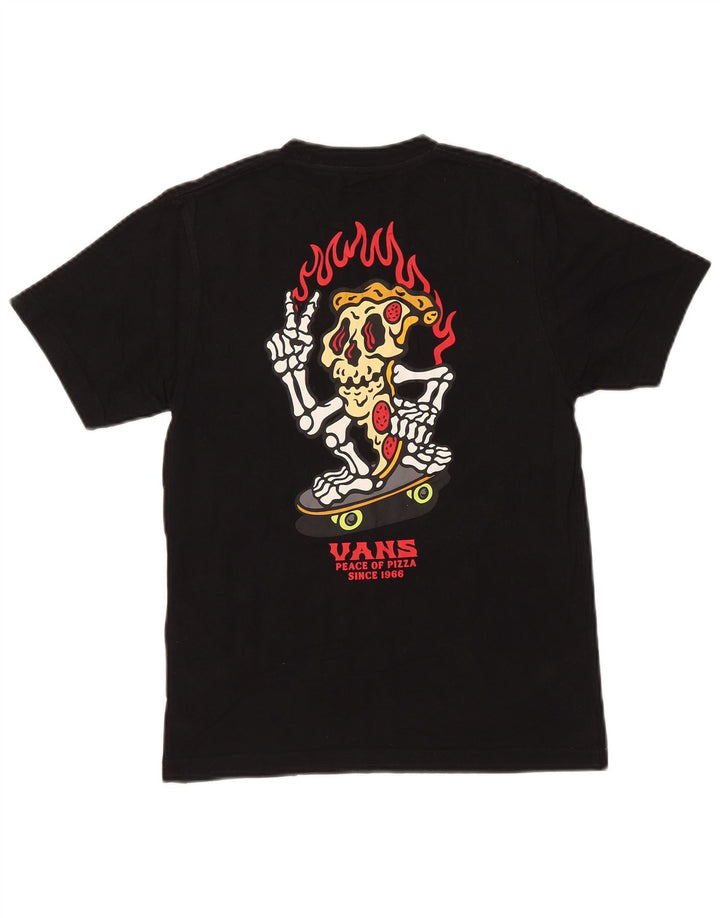 VANS Jungen-T-Shirt mit klassischer Passform und Grafik, mittelschwarz, Baumwolle, 10–11 Jahre