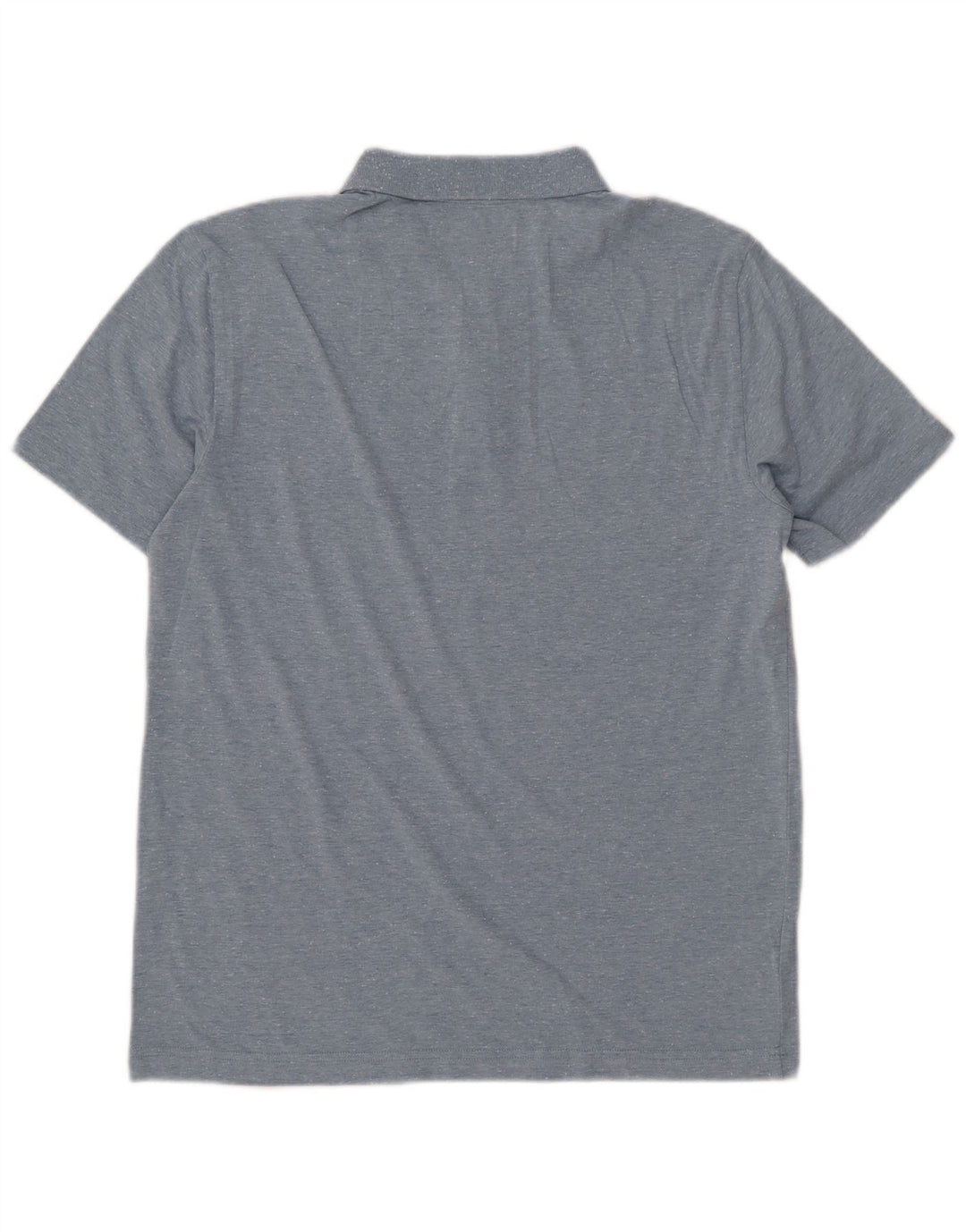 PENGUIN Herren-Poloshirt aus mittelblau gesprenkelter Baumwolle